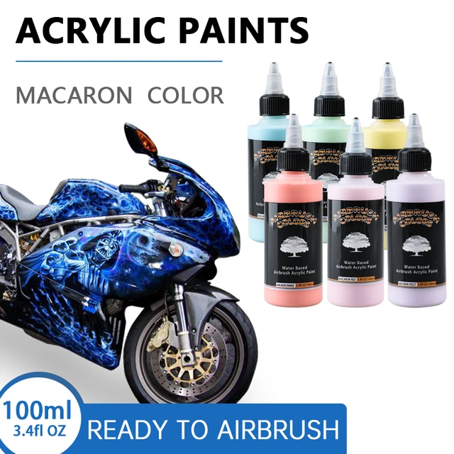 SAGUD 24 Colors Airbrush Paint Set 30ml Ready to Spray Fluorescent Colors  Water-Based Acrylic Paint Kit for Hobbyist and Artists