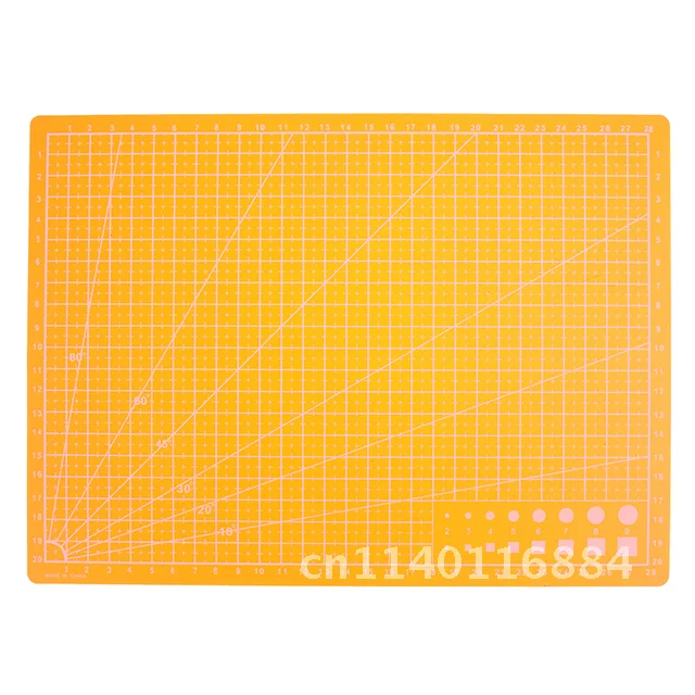 공예 카드 원단 가죽 종이 보드, 자체 치유 커팅 매트, A4 그리드 라인, 30x22cm, 1 개