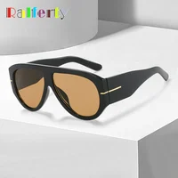 Lunettes de soleil aviateur surdimensionnées 2025 pour femmes et hommes – Protection UV, monture épaisse, style unique, lunettes de créateur de luxe 3