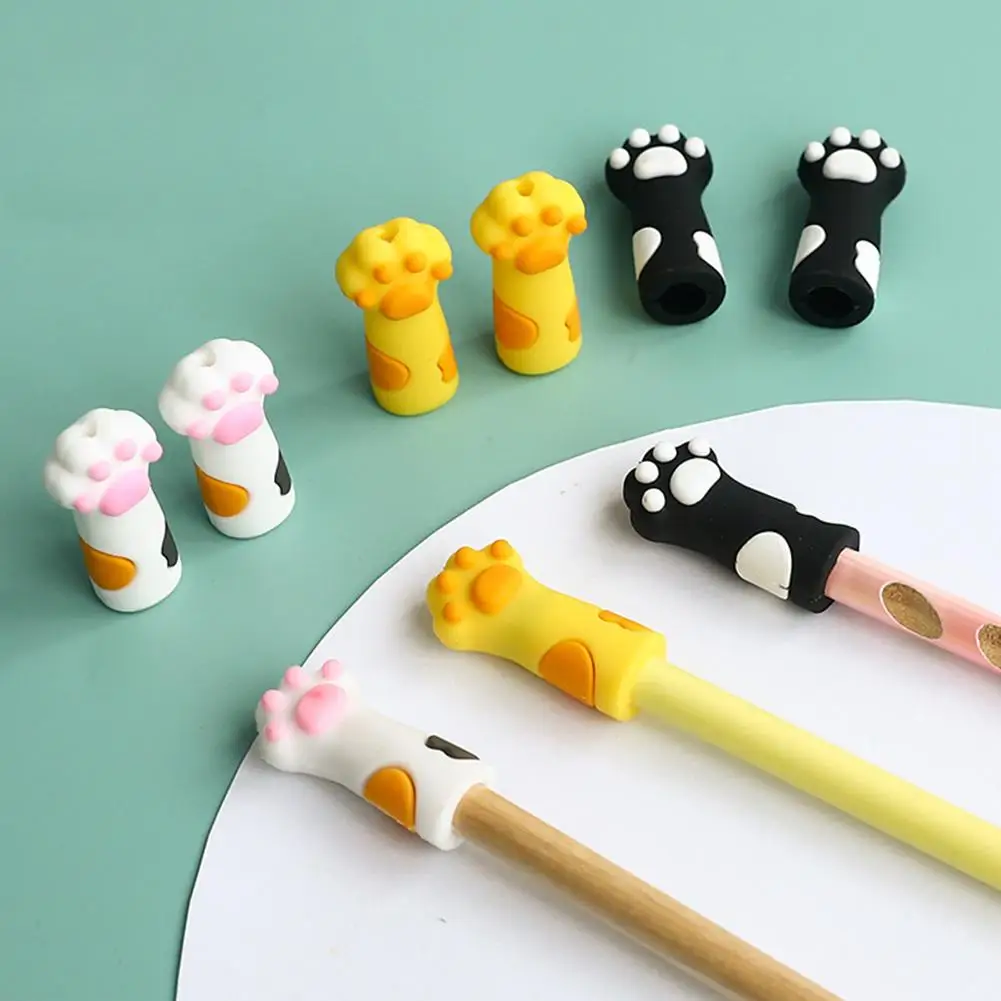 Description Picture 3 of item6/12pcs Cat Claw Knitted Stopper Needle Stoppers For Beginners Knitting Craft Silicone Needles Point Protector Sewing Acces V9S3