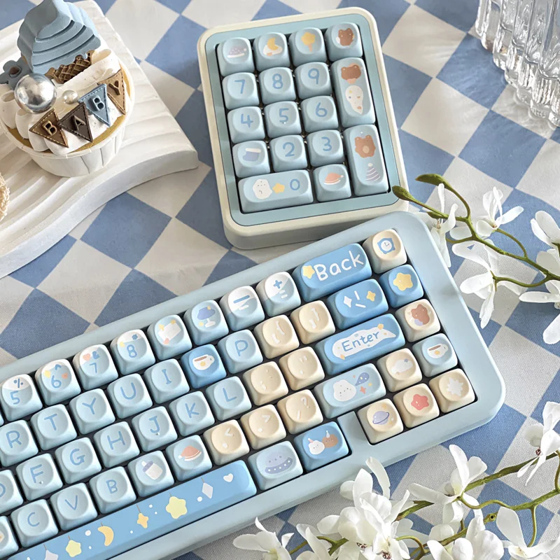 Mifuny Moonlight Coelho Tema Keycap Grupo Pbt Keyboard Cap Anime Keycap Moa Soa Acessórios Teclado Mecânico Presente - Imagem 6