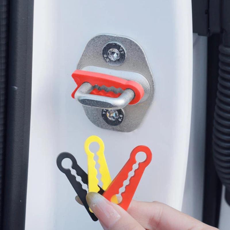 2/4Pcs Universal Car Door Lock Damper Buffer Car Shock-proof Silencer Pad Car Door Shock-absorbing Car Door Anti-collision Pad