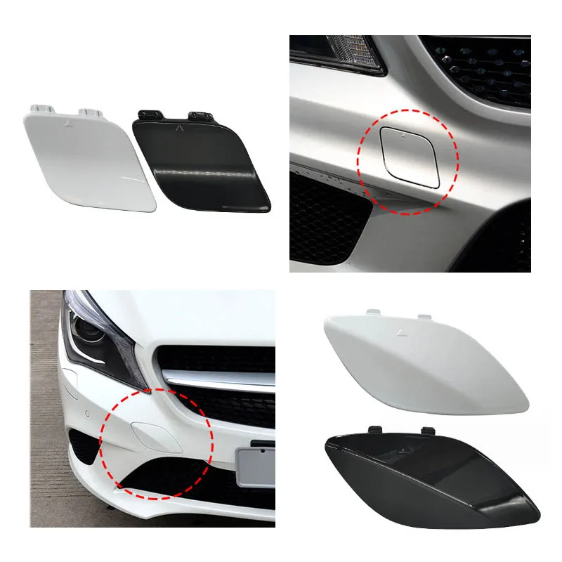 Tow Hook Cover Cap Fit For Mercedes CLA-Class W117 Front Bumper Easy Install Front Tow Hook Cover 1178851222 1178850622 car rear bumper hook cover