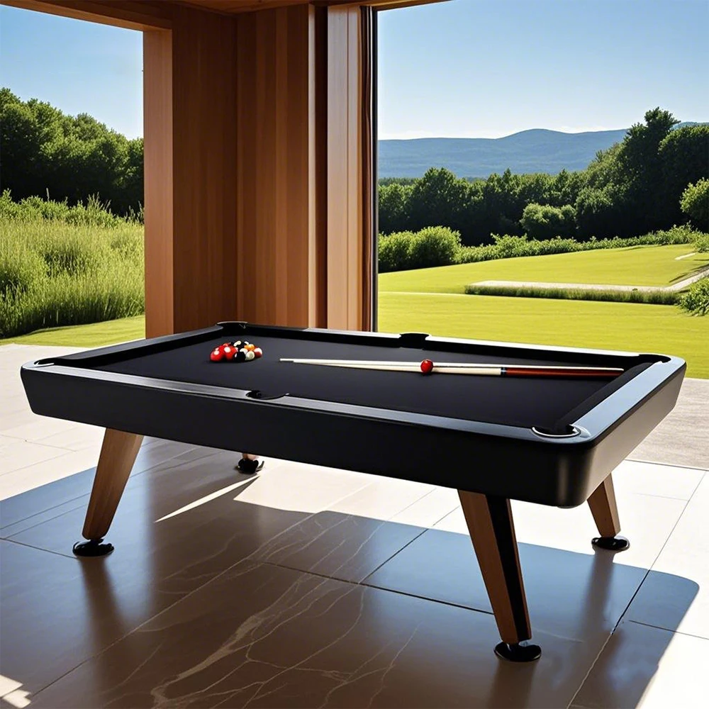Multifunctional 5ft 6ft 3 in 1 Snooker & Billiard Table Convertible to PingPong & Dining Table with Slate Base 1