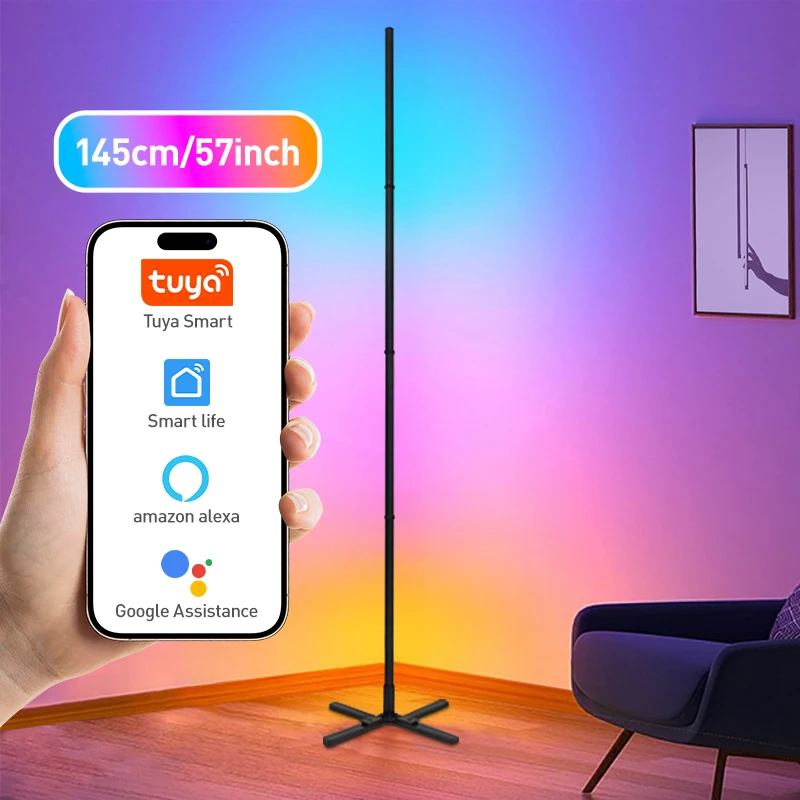 ตัวเลือกสินค้า โคมไฟตั้งพื้น RGB ปรับสีได้ สร้างบรรยากาศบ้าน