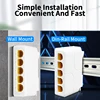HORACO 5 Port Gigabit POE Extender 4 Port PoE Repeater 100/1000Mbps DIN Rail Network VLAN for 48V POE Camera Wierless AP CCTV 6