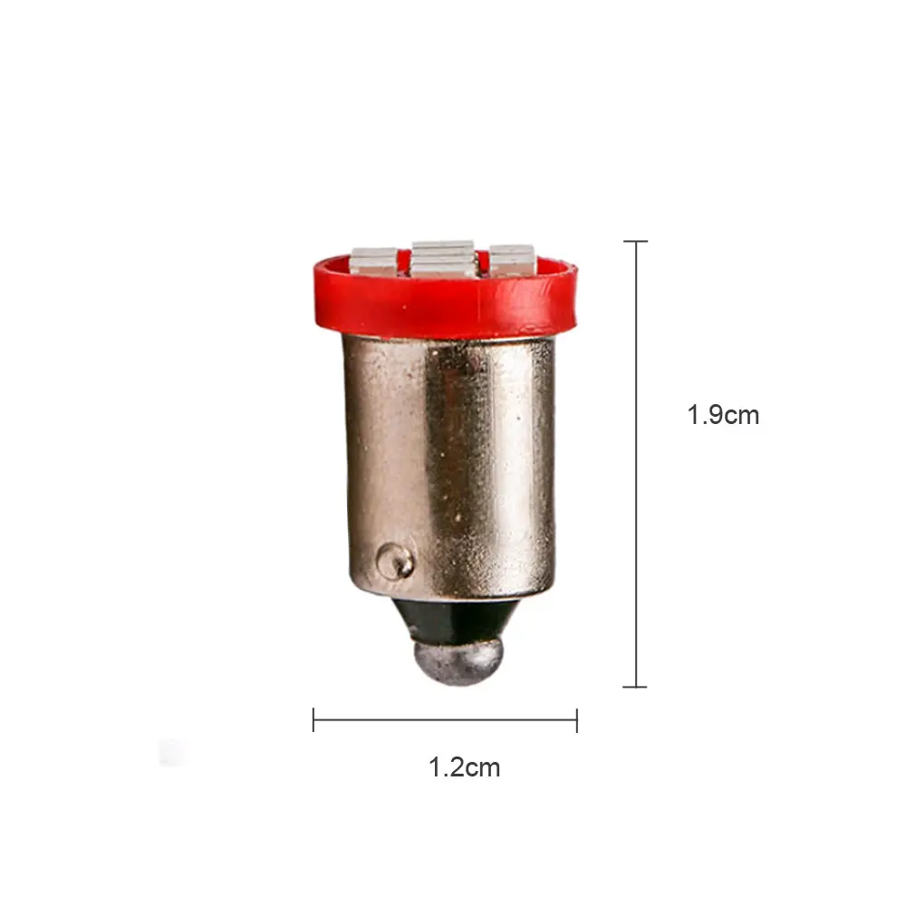 10Pcs luci interne per auto sorgente lampada di parcheggio lampada di segnalazione DC 12V BA9S T4W 8SMD 3020 lampadine a Led 1206 accessori per luci auto - Image 6