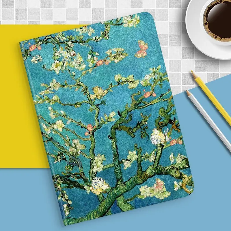 Cartoon Oil Painting Kids Tablet Cover