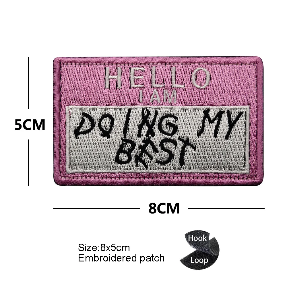 Personalized Alphabet Embroidery Patch - Fun Outdoor Bag Badge with Hook and Loop Attachment