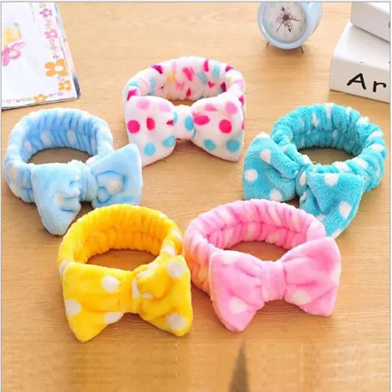 Cute Korean Style Big Bow Hairband Women's Hair Accessories For Makeup Masking Washing Face and Hair Tying Band Hair Headwear
