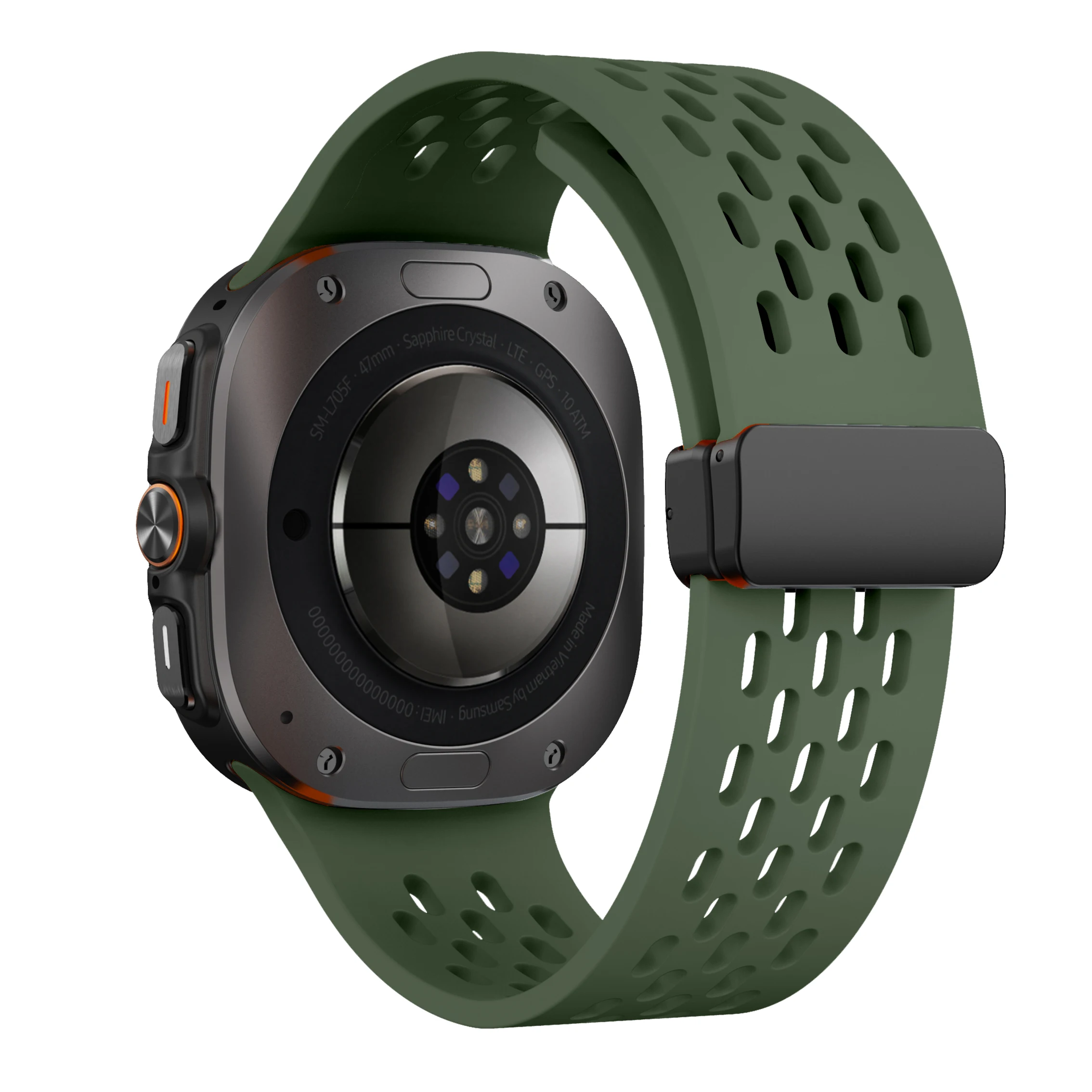 Breathable Magnetic Silicone Bracelet Strap