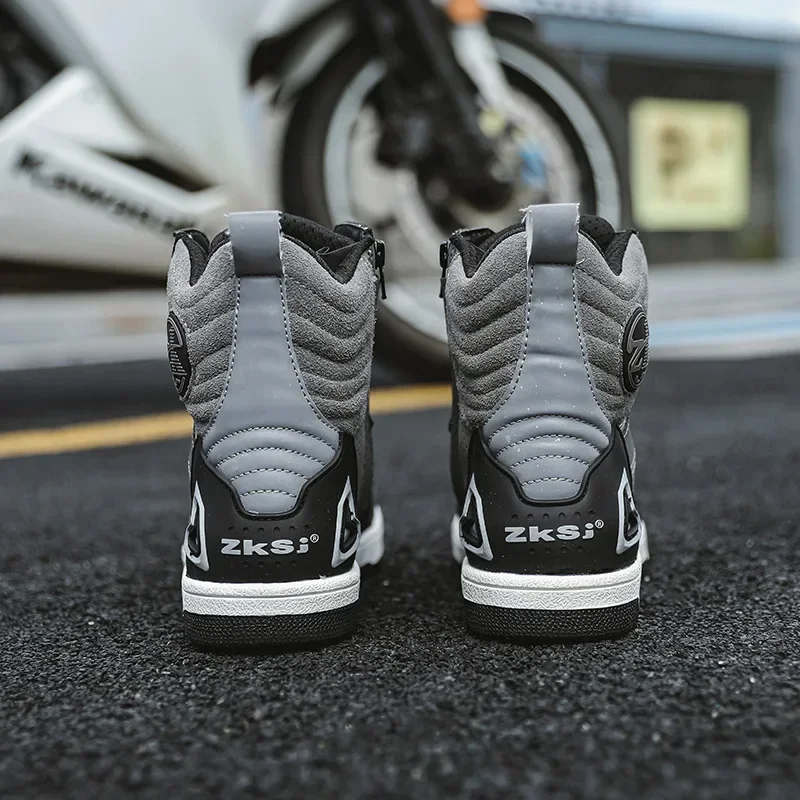Motorcycle Boots Men Off-road Motorbike Racing Shoes Motorcyclist Riding Equipment Shockproof Breathable Durable Comfortable