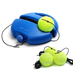 Tennis Training Aids Base with Elastic Rope Ball Self-Duty Practice Rebound Tennis Trainer Partner Sparring Device High Qulity