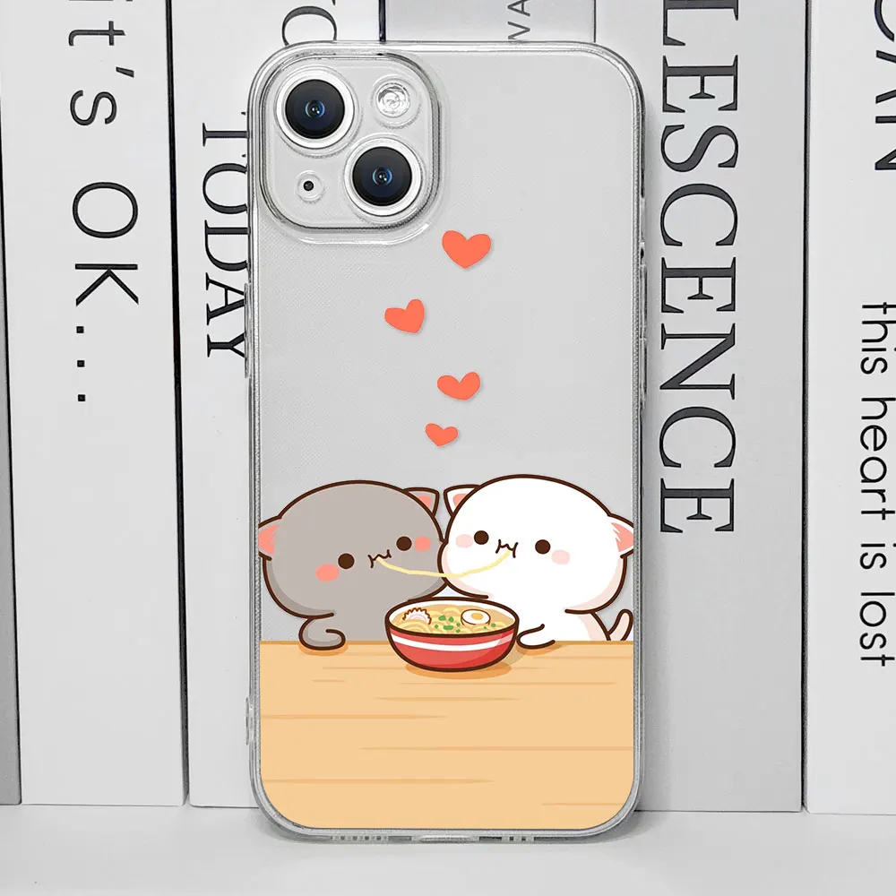 Cute Peach Mochi Cat Couple Phone Case for IPhone 16 15 14 13 12 11 Pro MAX XS X SE2 7 8 Plus Lover Pairs Clear Soft Cover Shell 6 Cute Peach Mochi Cat Couple Phone Case for IPhone 16 15 14 13 12 11 Pro MAX XS X SE2 7 8 Plus Lover Pairs Clear Soft Cover Shell – Bild 6