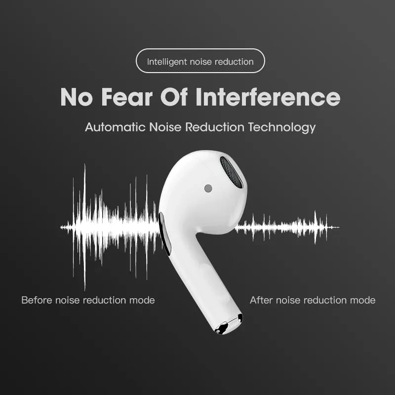 Original Pro 4 TWS Wireless Headphones Earphone Bluetooth-compatible 5.3 Waterproof Headset with Mic for Xiaomi iPhone Earbuds 3