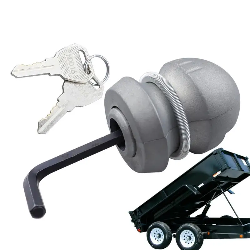 

Trailer Hitch Lock Universal Anti-Theft Connector Ball Lock Zinc Alloy Connection Supplies For Boats Caravans And Trailers