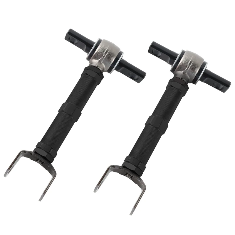 Metal Adjustable Rear Control Camber Arms For 01-05 Honda Civic 02-06 Acura RSX,2PCS Replacement Black
