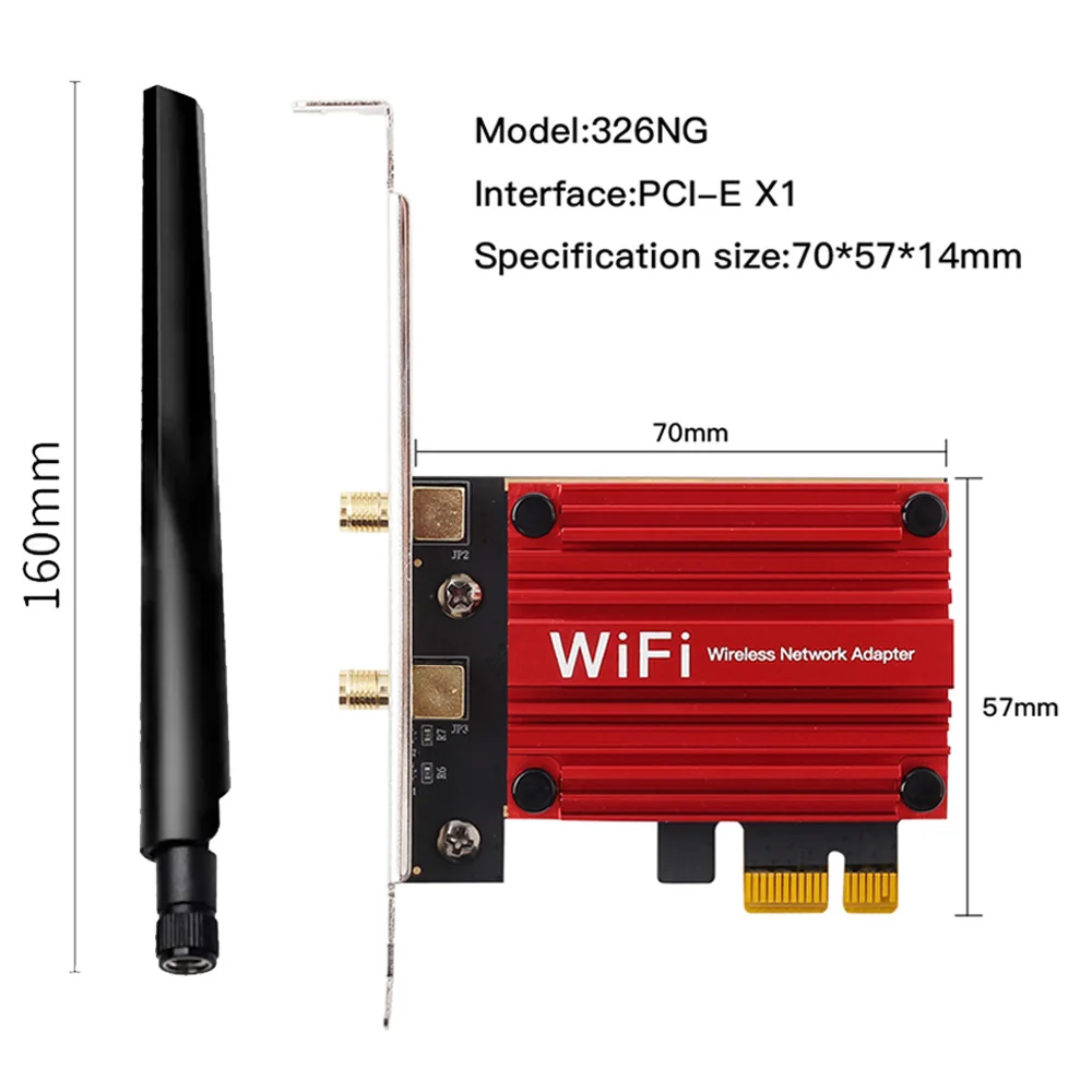 Fenvi M.2 To PCI Express Wireless Adapter Converter M.2 NGFF WiFi Bluetooth Card with High gain Antennas For Intel AX210 BE200 images - 6