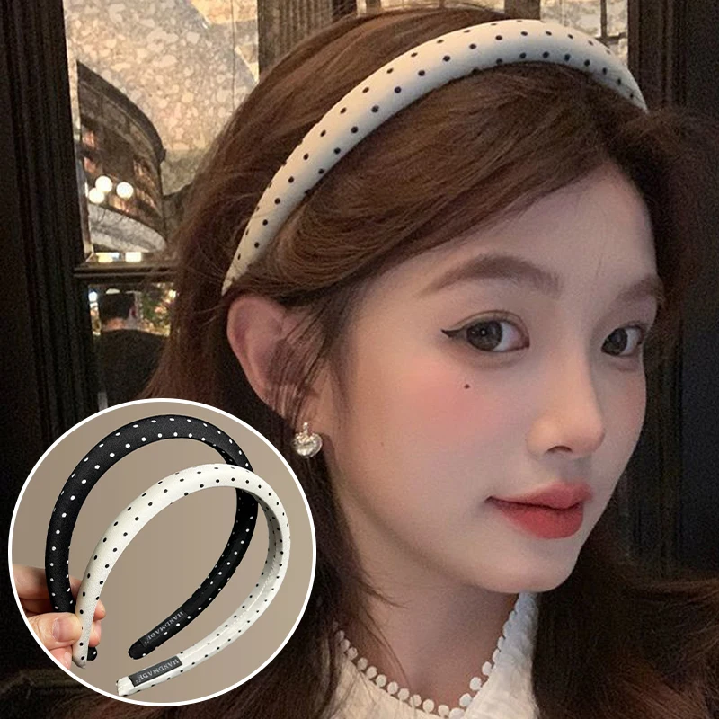 Chic Polka Dot Hair Hoop Headband - Fashionable Accessory