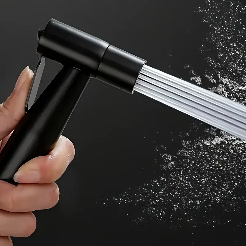 1 Set Heavy-Duty Handheld Shower & Toilet Sprayer System - High-Pressure 2-in-1 Shower Head & Bidet Attachment with Wall-Mounted