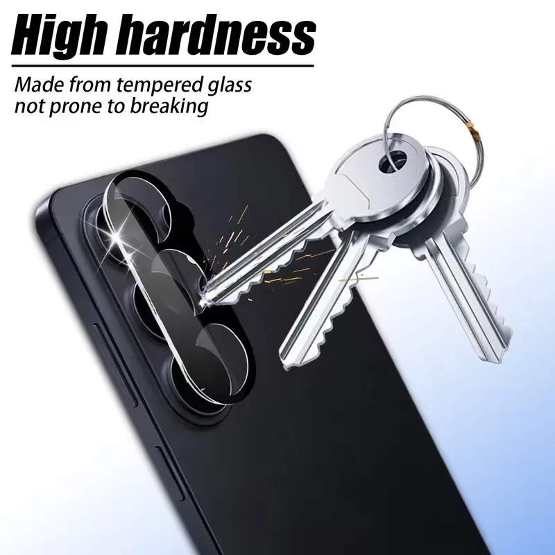 Durable Metal Camera Lens Protector with Tempered Glass Film