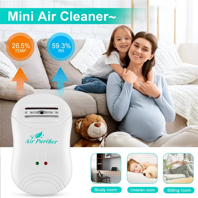 Ionizer Air Purifier For Home Negative Ion Generator Air Cleaner Remove Formaldehyde Smoke Dust Purification Home Room D 5