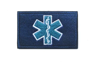 Tactical Rescue Star of Life Embroidered Patch - Paramedic First Aid Emblem