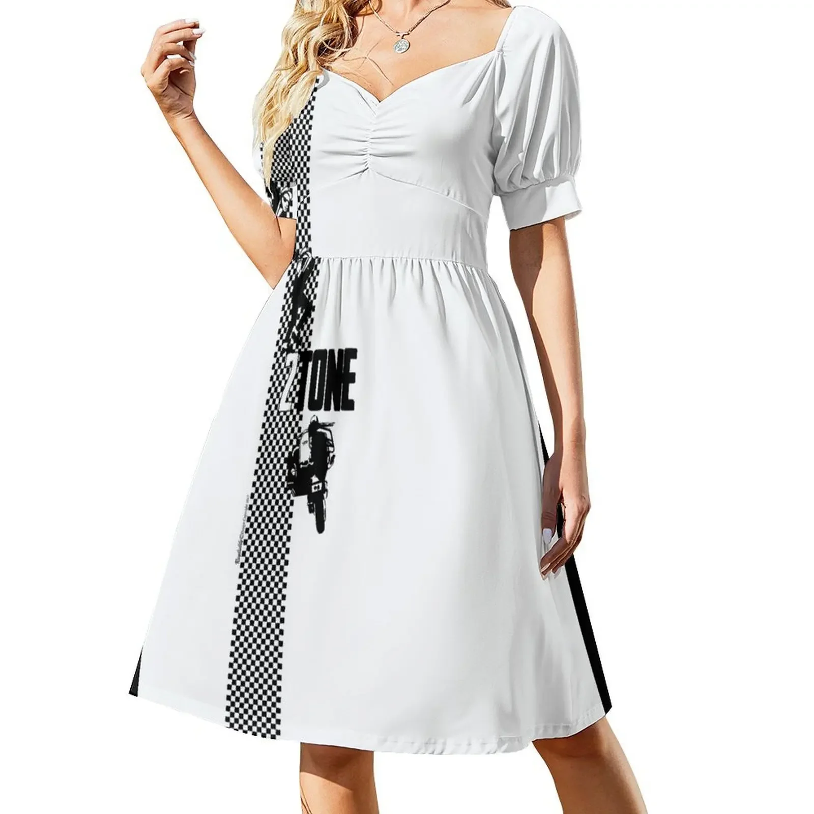 thumbnail image 1 of Vestido sin mangas 2TONE elegante y chic para mujer Vestido largo de verano para mujer Vestido de noche, 1 of 8