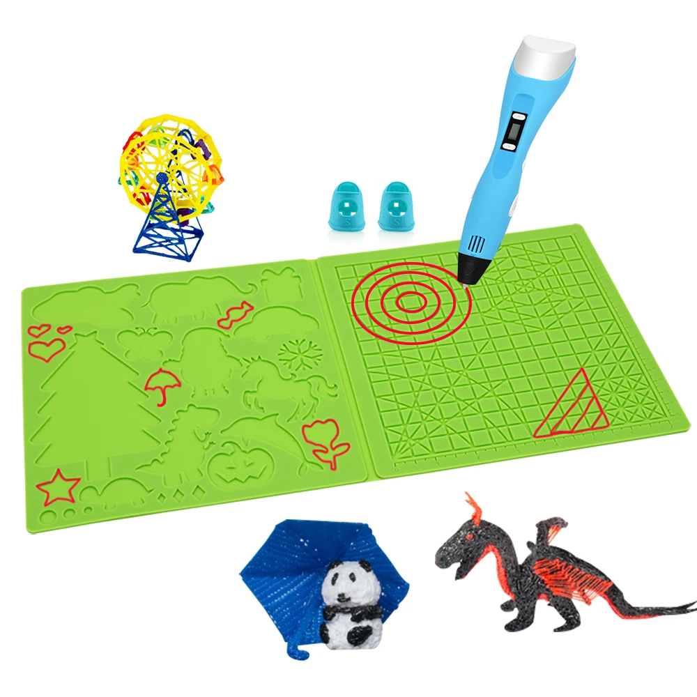 3D Printing Pen Silicone Design Mat with Basic Template Great 3D Pen  Drawing Tools - China 3D Pen Mat, 3D Drawing Mat