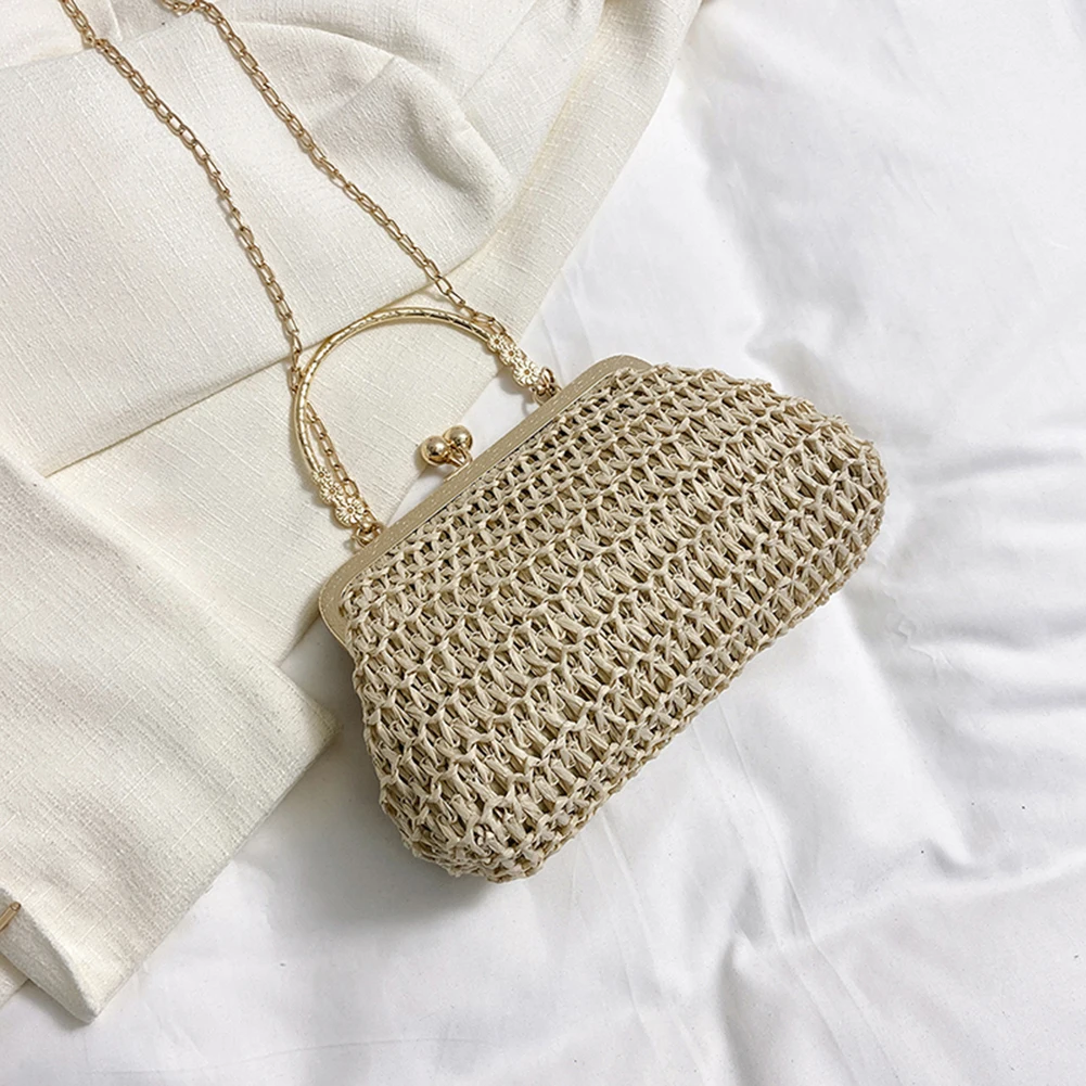 Handwoven Straw Summer Tote Bag for Women