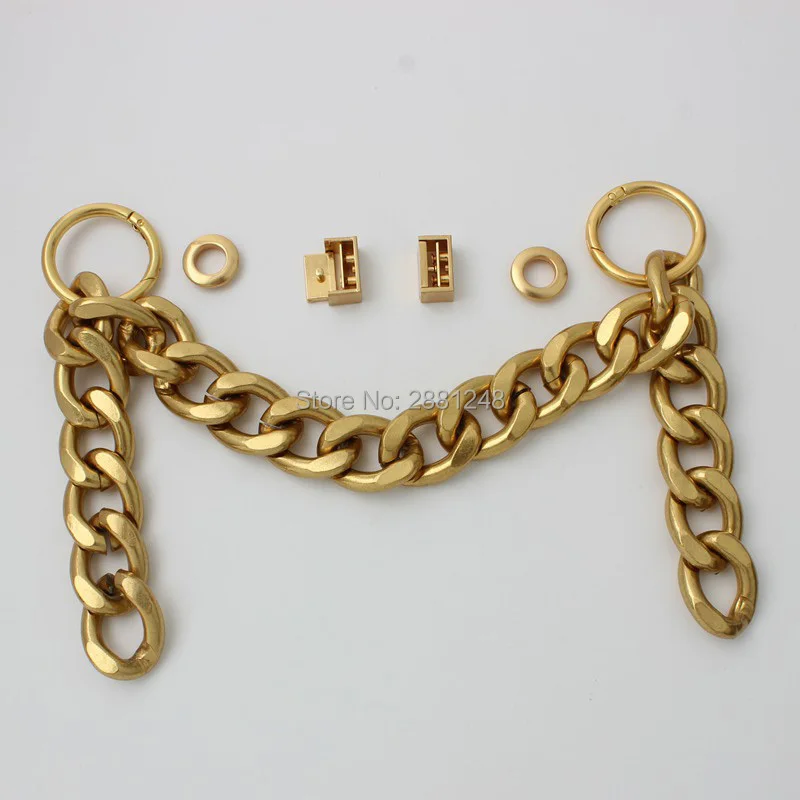 27mm New fashion spring ring + Aluminum chain light weight Bags Purses Strap Accessory Factory Quality Plating Cover Wholesale
