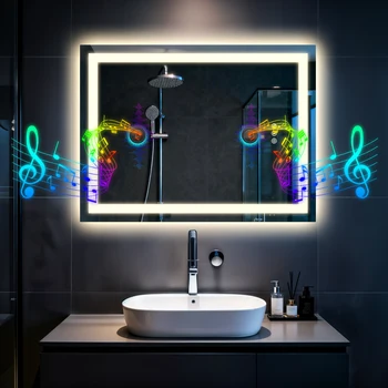 Bluetooth LED Bathroom Mirror 1