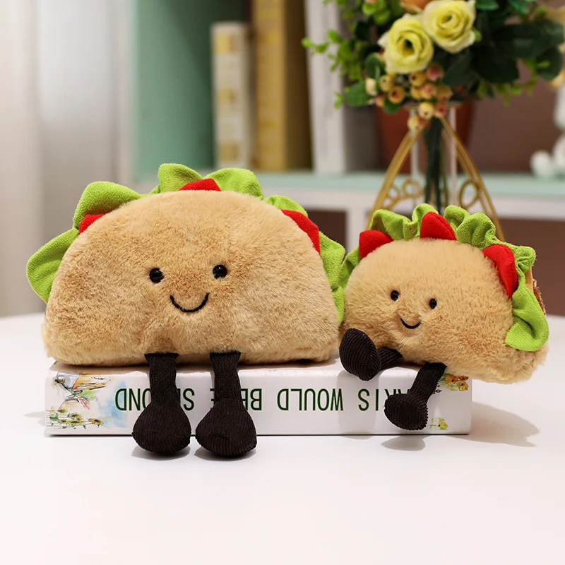 thumbnail image 1 of Juguetes de peluche de tacos mexicanos de dibujos animados de simulación, almohada de té de burbujas rellena, muñeco de bebida de fruta suave, cojín de sofá, regalo de cumpleaños, 1 of 4