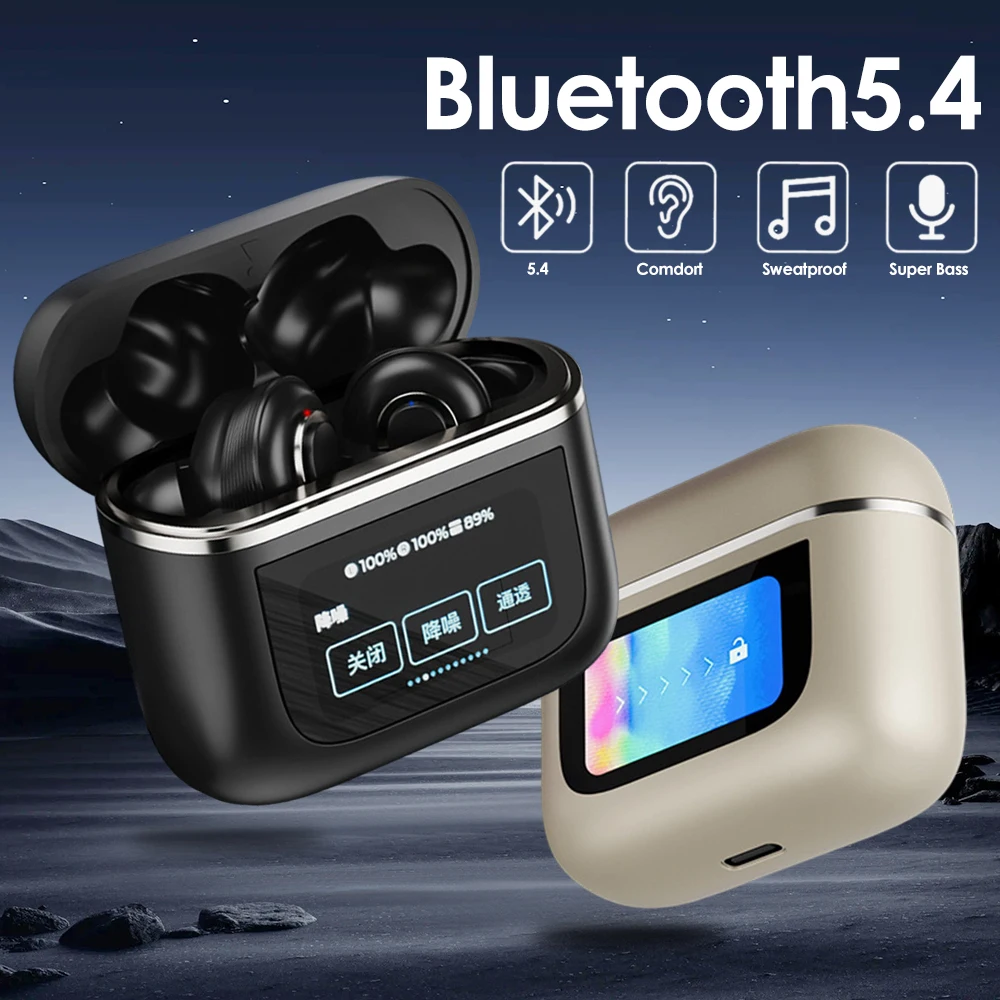 

Беспроводные наушники с поддержкой bluetooth, цветные наушники с двойным монитором, спортивные наушники с шумоподавлением