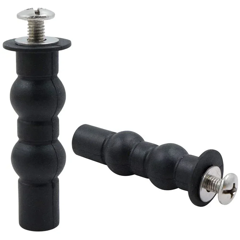 2 Pack Toilet Hinge Screw Expanding Rubber Bolt Top Nuts Compatible Replacing Broken Toilet Hinges toilet hinge replacement