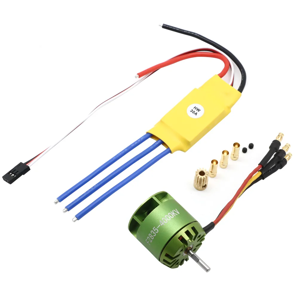 

RC 4000KV Brushless Motor For All ALIGN TREX T-rex 450 With XXD 30A ESC For Rc Helicopter Model