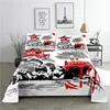 Japan Style 0.9/1.2/1.5/1.8/2.0m Fashion Digital Printing Polyester Bed Flat Sheet With Pillowcase For Woman Bedding Set 1