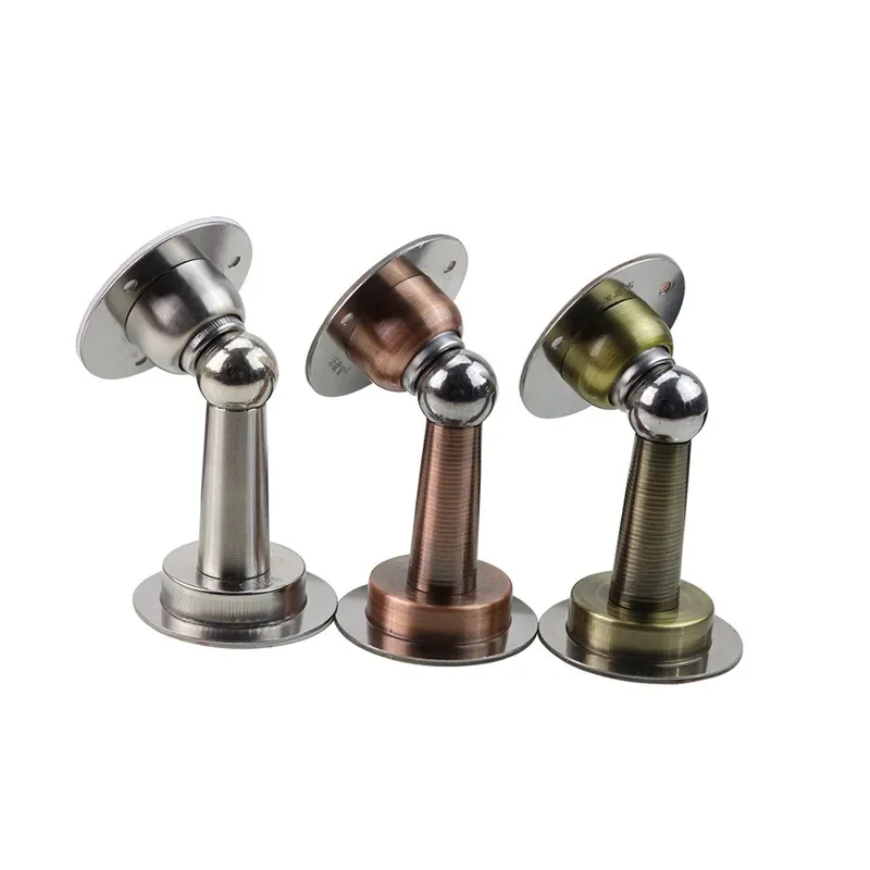 Magnetic Door Stopper Stainless Steel Sticker Toilet Glass Hidden Door Holder