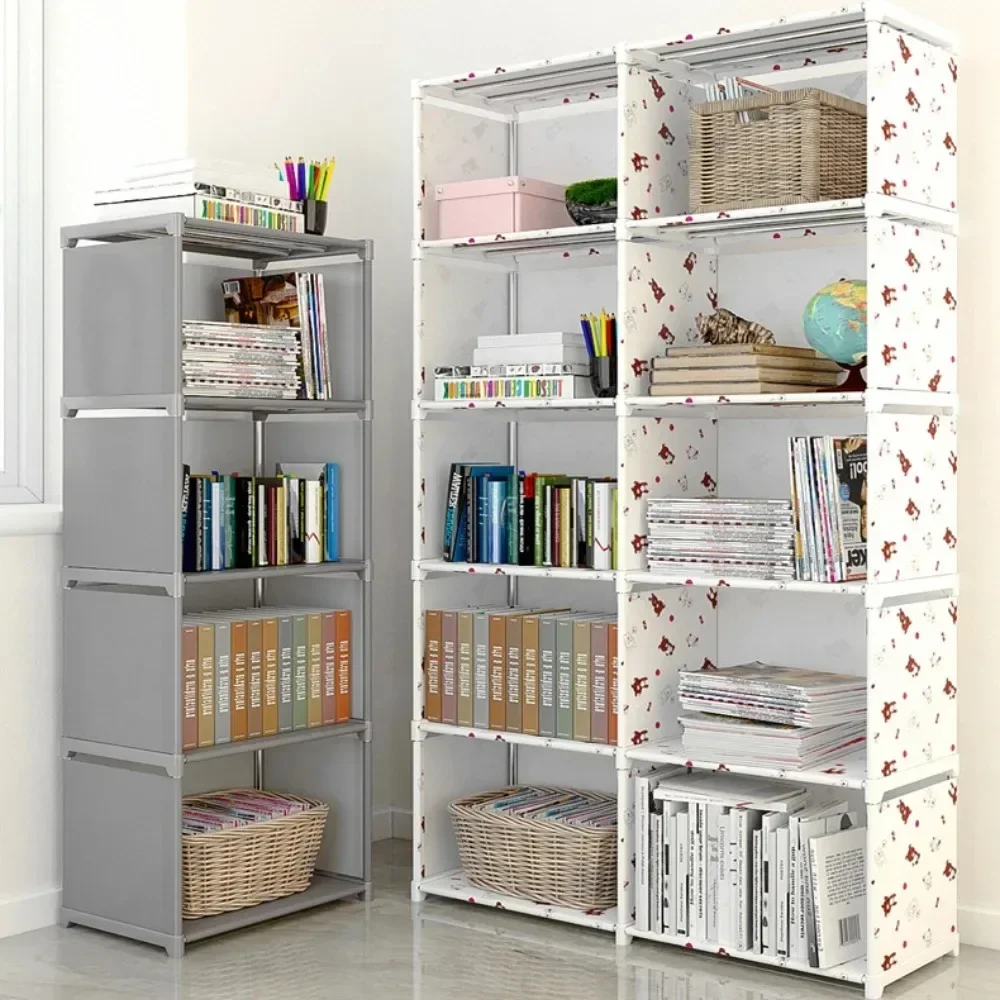 Stackable DIY Multi-Layer Metal Storage Rack Square Easy Assembly Bedroom Home Decor Organizer Bookshelf storage rack,cube storage organizers