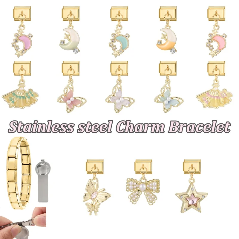 None Brand Jewelry Bracelet Girls Stainless Steel