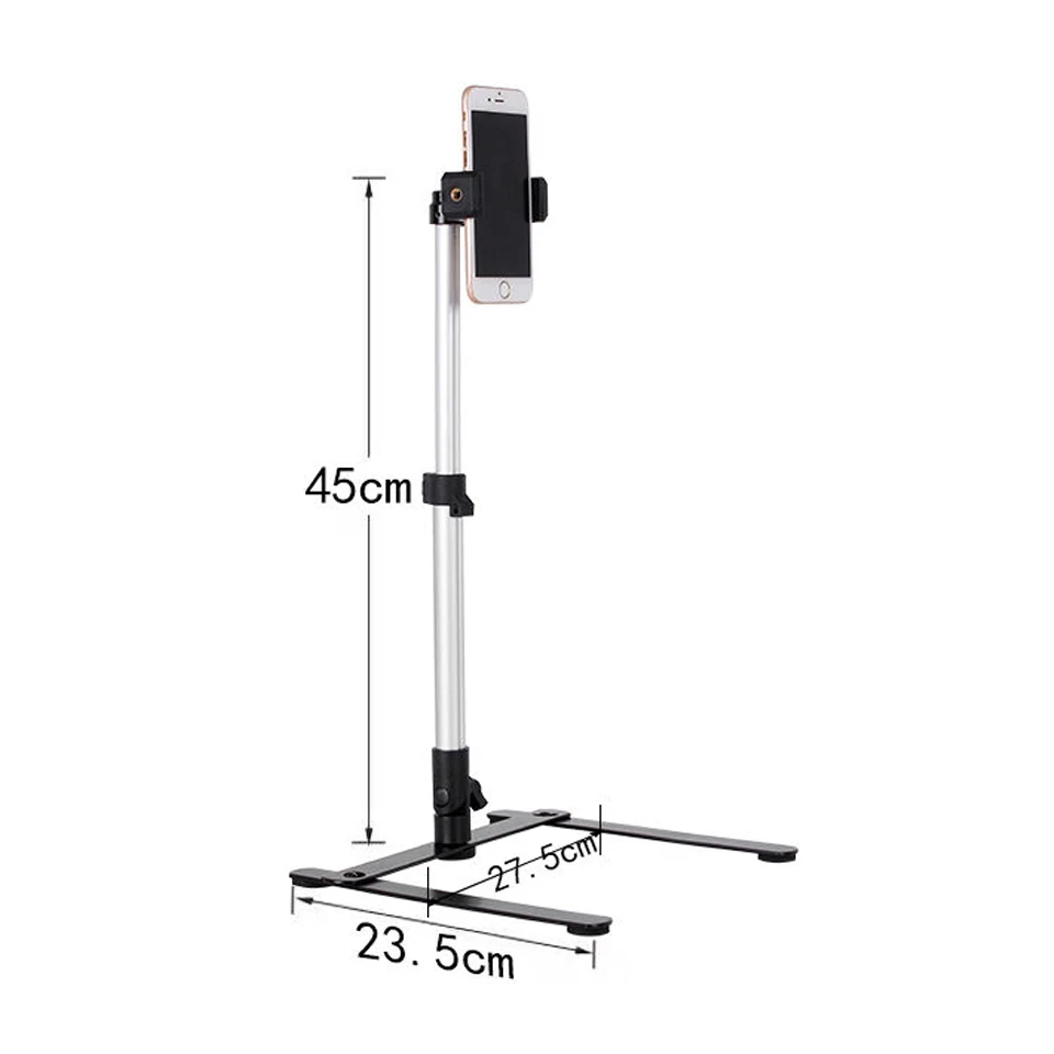 Compact Foldable Overhead Smartphone Tripod for Versatile Mobile Photography