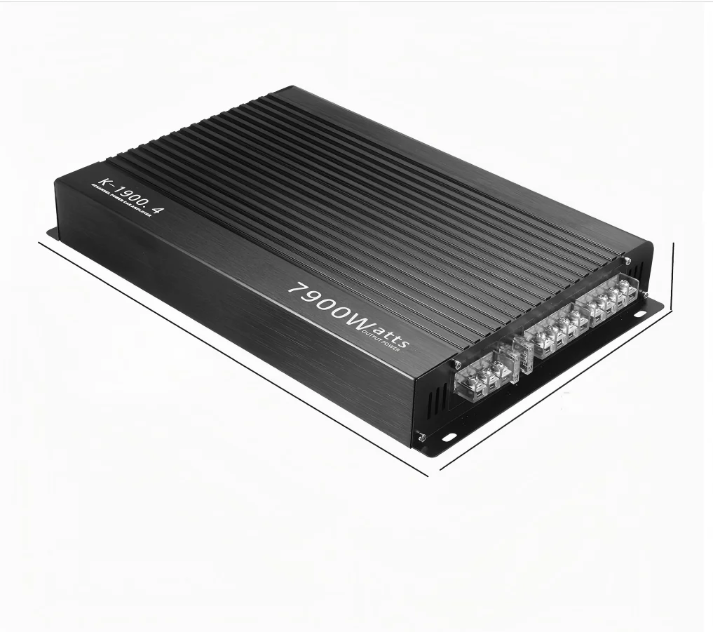 1900.4 Car Audio Amplifier 12V Car Power Amplifier 4-Channel Digital Stereo Surround Passive Subwoofer Audio Player For Cars