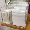 Dustproof Makeup Cotton Pads Organizer Plastic Cosmetic Swabs Storage Containers With Lid Waterproof Transparent Makeup Holder 6