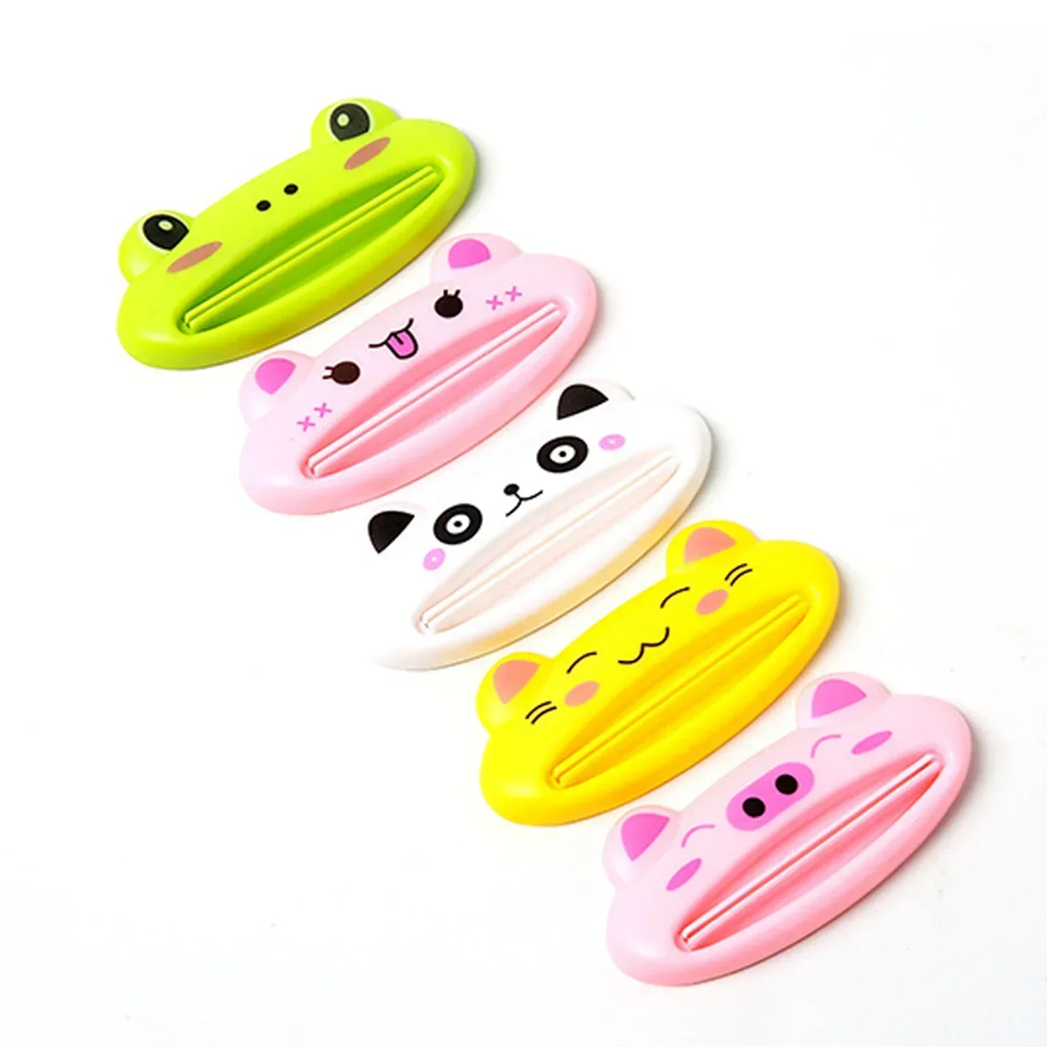 Toothpaste Squeezer Cartoon Animal Toothbrush Squeezer Kids Creative Multifunction Toothpaste Clip Lazy Facial Cleanser Smear Mask Squeezer
