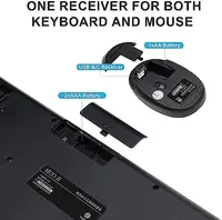 Wireless Keyboard and Mouse Combos with 2.4GHz USB Receiver Plug and Play Multi-Color Keycaps Retro Style Keyboards Windows Mac - Image 5