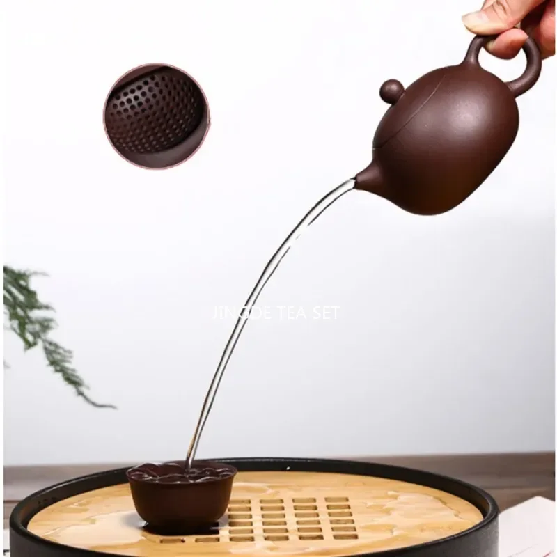 Boutique Yixing Purple Clay Teapot Master Handmade Xishi Tea Pot Raw Ore Zhu Mud Beauty Kettle Chinese Tea Set Accessories