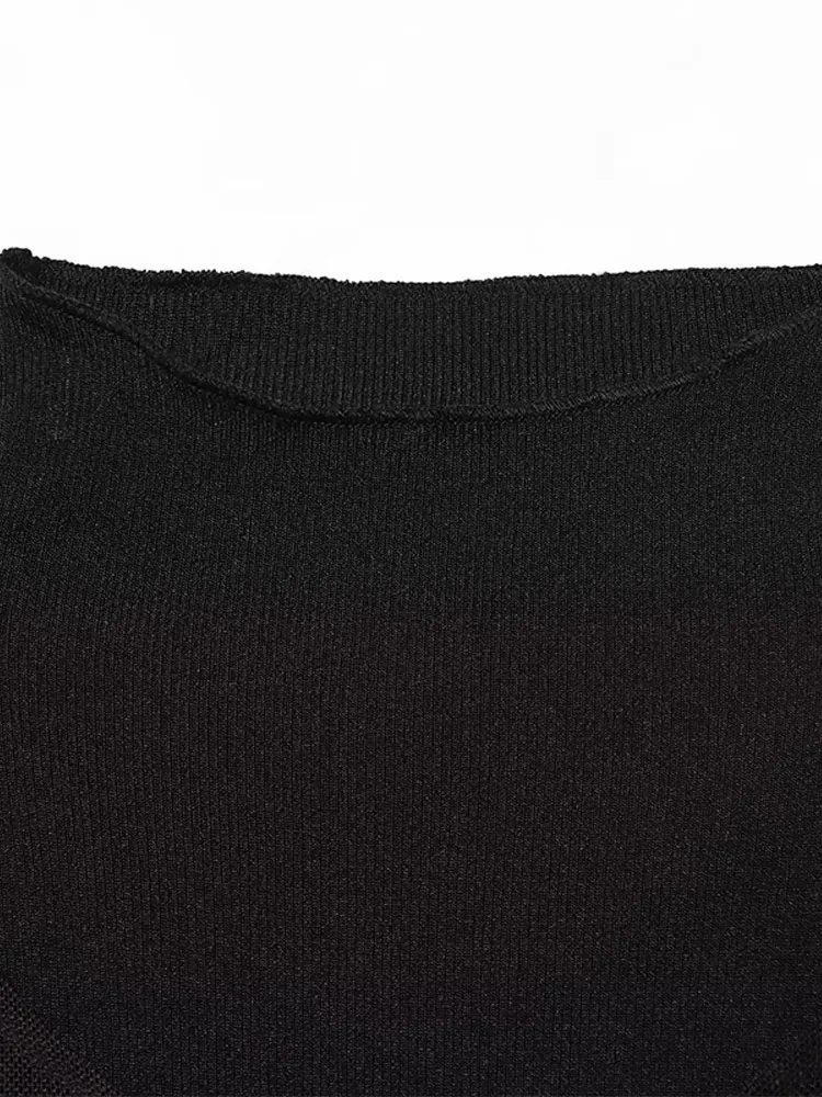 Doppel-Schicht Ärmelloses Rollkragen Kleid Frauen Sexy Aushöhlen Bodycon Party Abendkleider 2026 Neue Frühling Sommer Dame Vestido – Detail 9