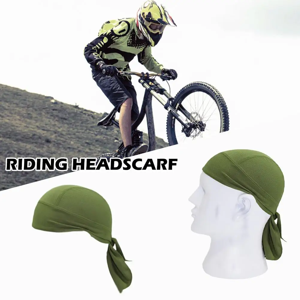 Cycling Headwear Quick Dry Cycling Cap Head Scarf Summer Men Headscarf Running Hat Pirate Bandana Headband Hood Riding T8A8