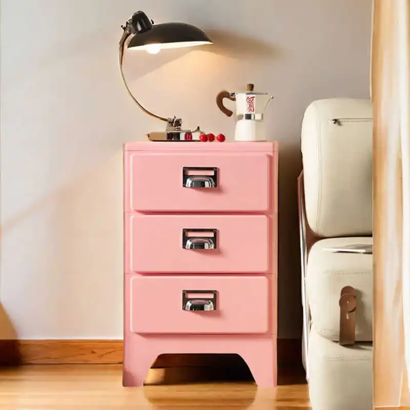 Fashionable Cream Style Children's Bedside Table Creative Modern Small Bedroom Storage Cabinet Sofa Side Storage Cabinet