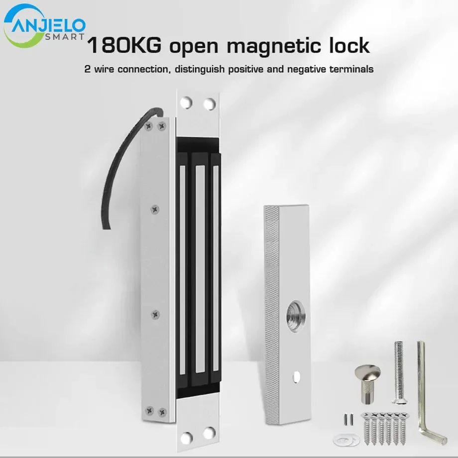 

180KG 350LBS Holding Force Electromagnetic Lock for Single Door Concealed Electronic Control Lock DC12V Security Access Control